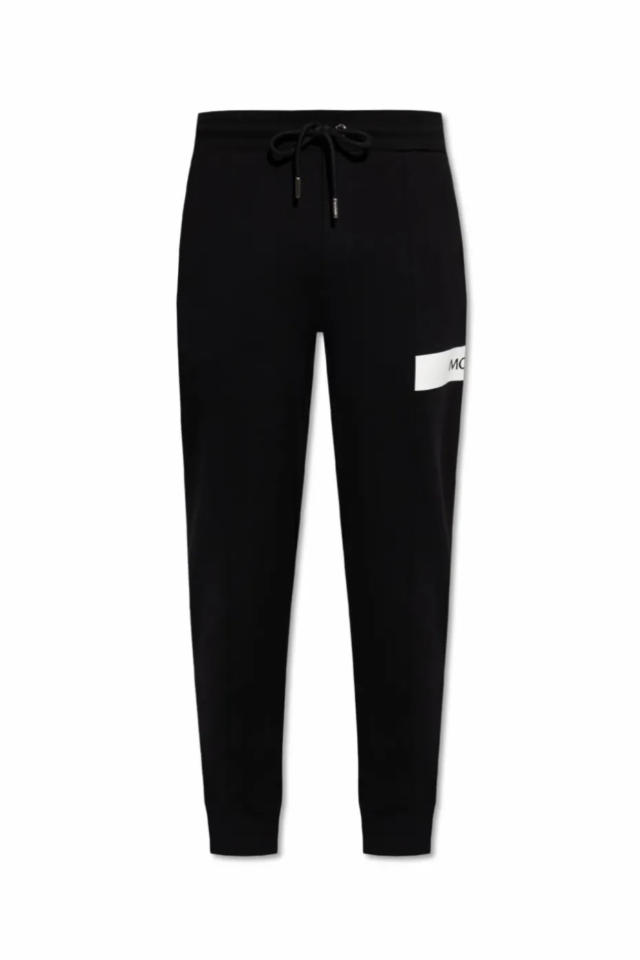 Moncler BLACK Sweatpants with logo patch
