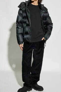 Moncler BLACK Sweatshirt with sleeve pocket
