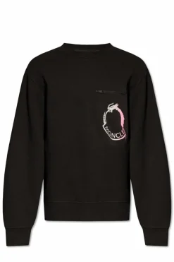 Moncler BLACK Sweatshirt with logo