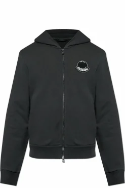 Moncler BLACK Sweatshirt with patch