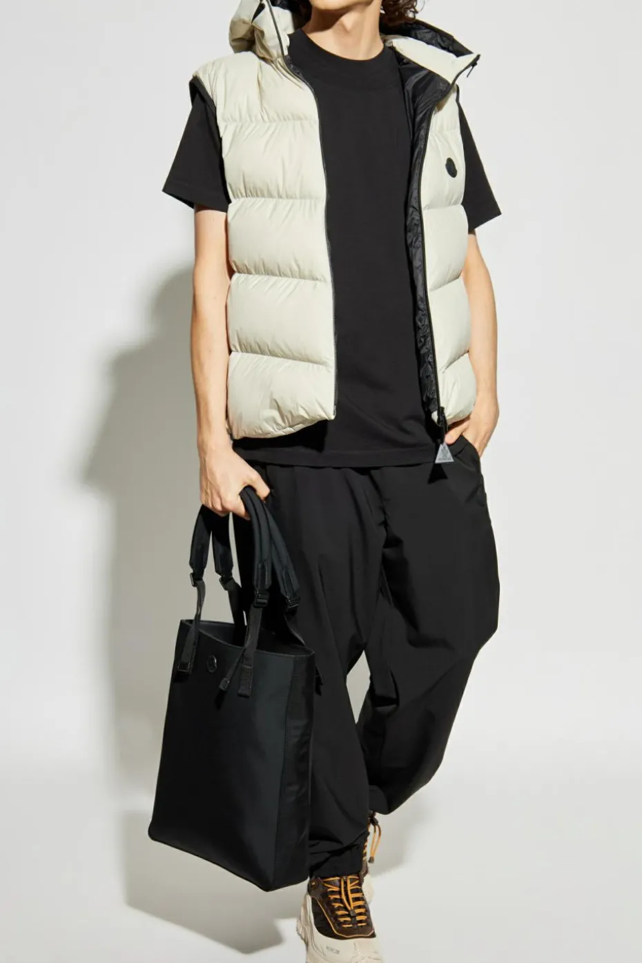 Moncler BLACK T-shirt with logo