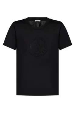 Moncler BLACK T-shirt with logo