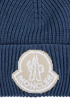 Moncler BLUE Cap with logo patch