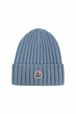 Moncler BLUE Wool hat
