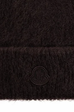 Moncler BROWN Cap with logo patch