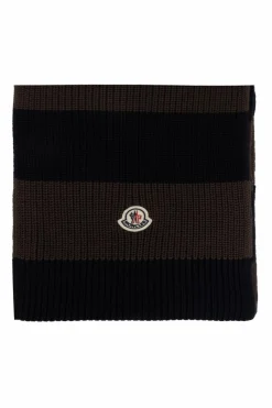 Moncler BROWN Cotton Scarf