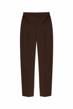 Moncler BROWN Creased trousers