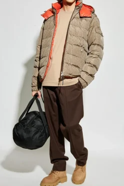 Moncler BROWN Creased trousers