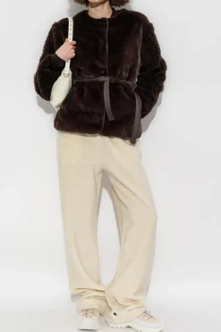 Moncler BROWN Down jacket `Jouilatt`