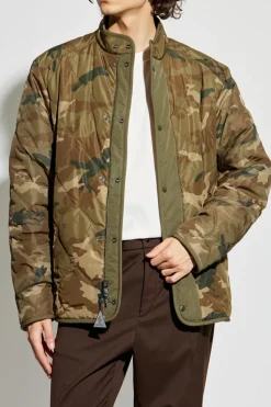Moncler BROWN Reversible jacket `Rentigant`