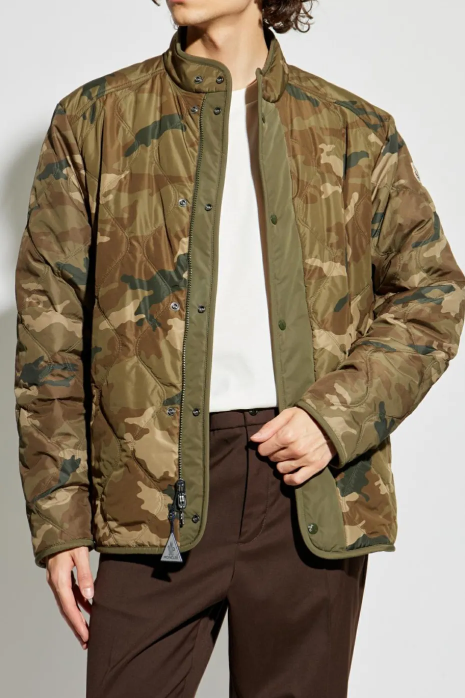 Moncler BROWN Reversible jacket `Rentigant`