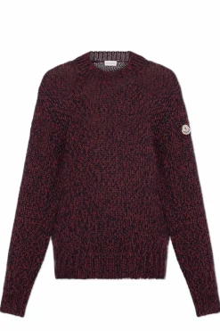 Moncler BURGUNDY Wool Sweater