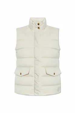 Moncler cream "Besset" puffer vest