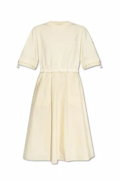 Moncler cream Cotton dress with pockets