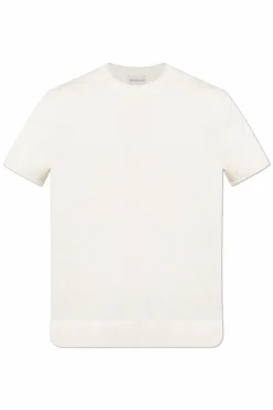 Moncler cream Crew Neck T-Shirt