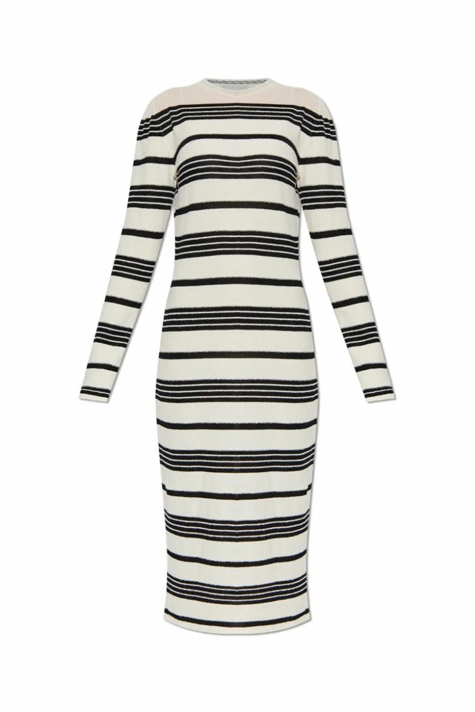 Moncler cream Dress with stripe pattern