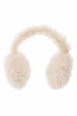 Moncler cream Futrzane earmuffs