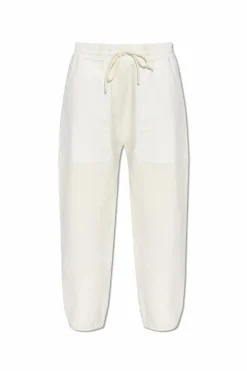 Moncler cream Panelled sweatpants