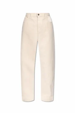 Moncler cream Pants with tapered legs