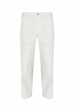 Moncler cream Pants with logo