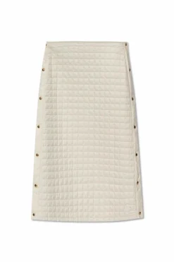 Moncler cream Quilted skirt