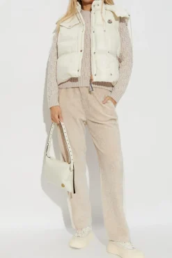Moncler cream Quilted vest "Pario"