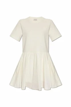 Moncler cream Short-sleeved dress