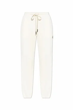 Moncler cream Sweatpants with logo