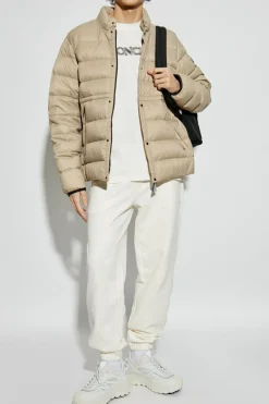 Moncler cream T-shirt with logo