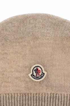 Moncler Enfant beige Cashmere hat