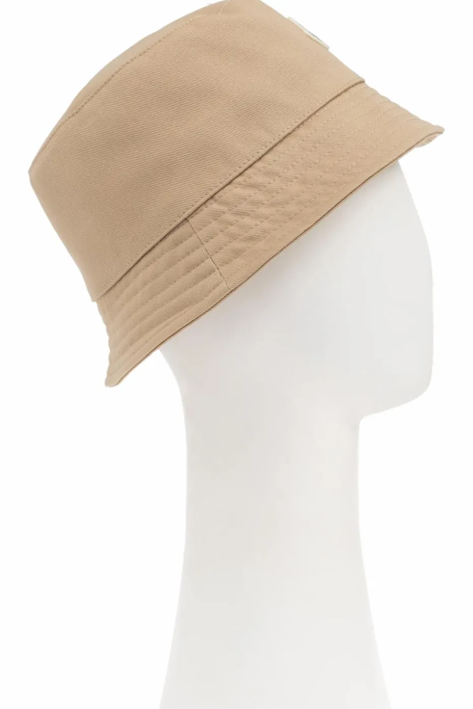 Moncler Enfant beige Cotton hat with logo