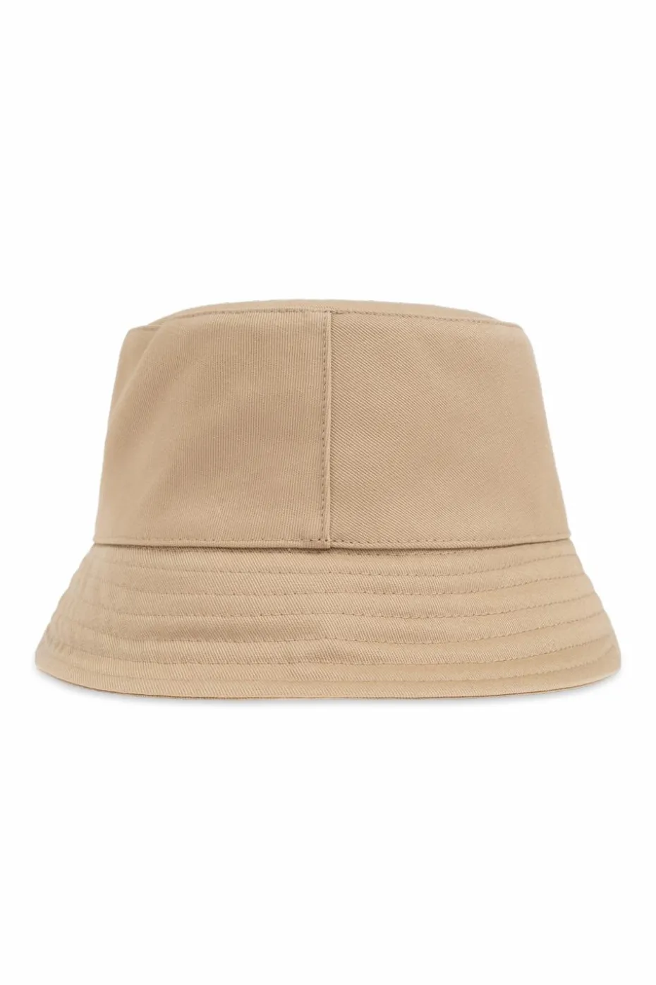 Moncler Enfant beige Cotton hat with logo