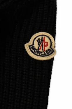 Moncler Enfant BLACK Cardigan with quilted front