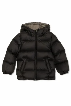 Moncler Enfant BLACK Down jacket with hood