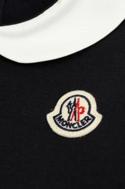 Moncler Enfant BLACK Dress with collar