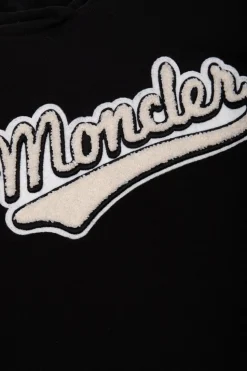 Moncler Enfant BLACK Hoodie with logo