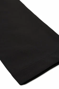 Moncler Enfant BLACK Leggings with logo patch