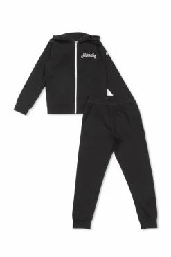 Moncler Enfant BLACK Set: Sweatshirt and Sweatpants