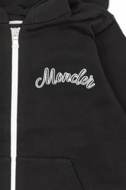 Moncler Enfant BLACK Set: Sweatshirt and Sweatpants