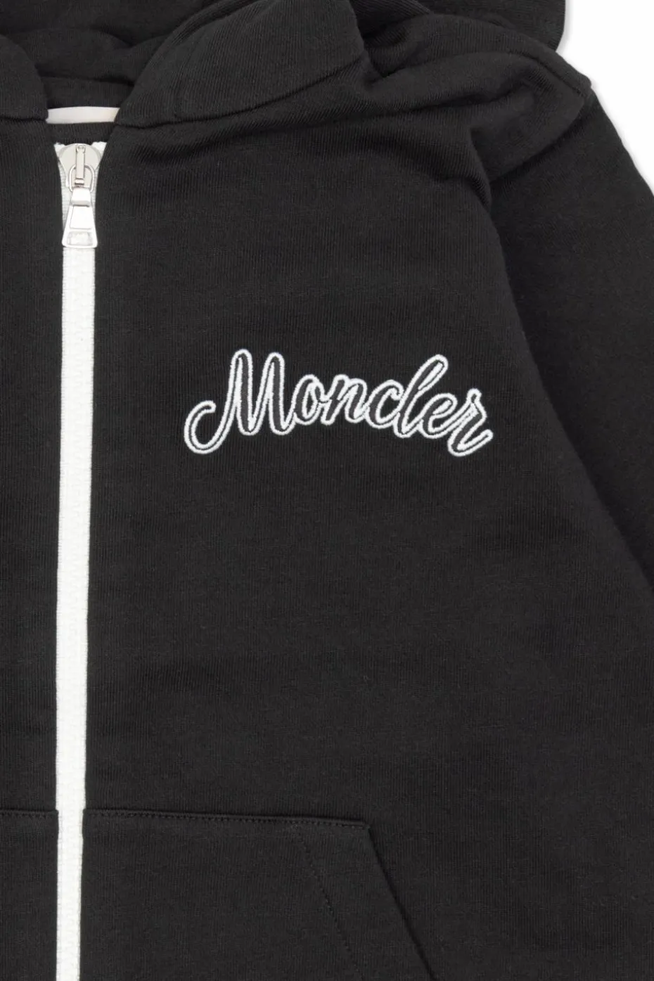 Moncler Enfant BLACK Set: Sweatshirt and Sweatpants
