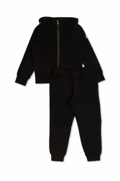 Moncler Enfant BLACK set: sweatshirt and trousers