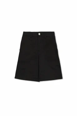 Moncler Enfant BLACK Shorts with logo patch