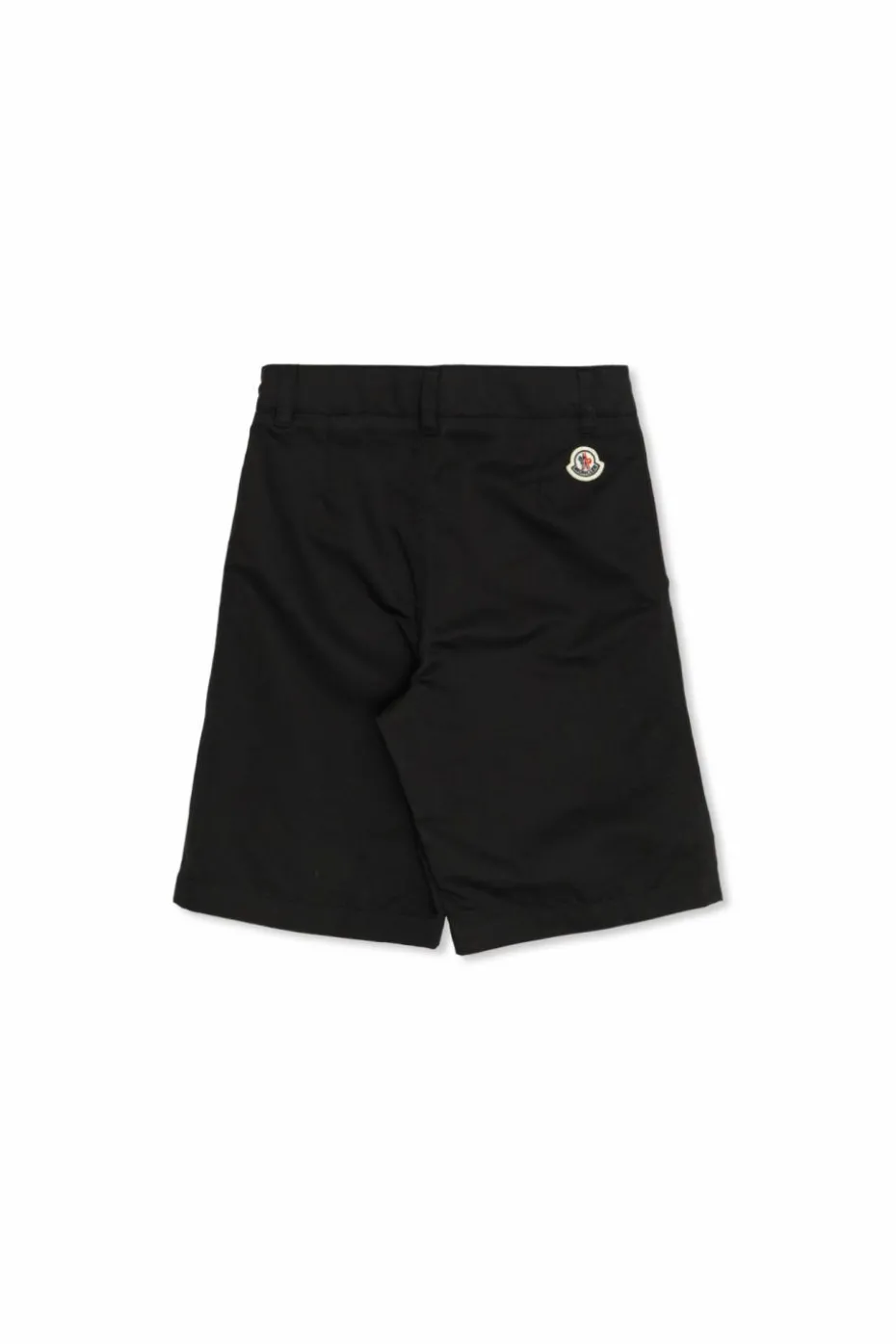 Moncler Enfant BLACK Shorts with logo patch