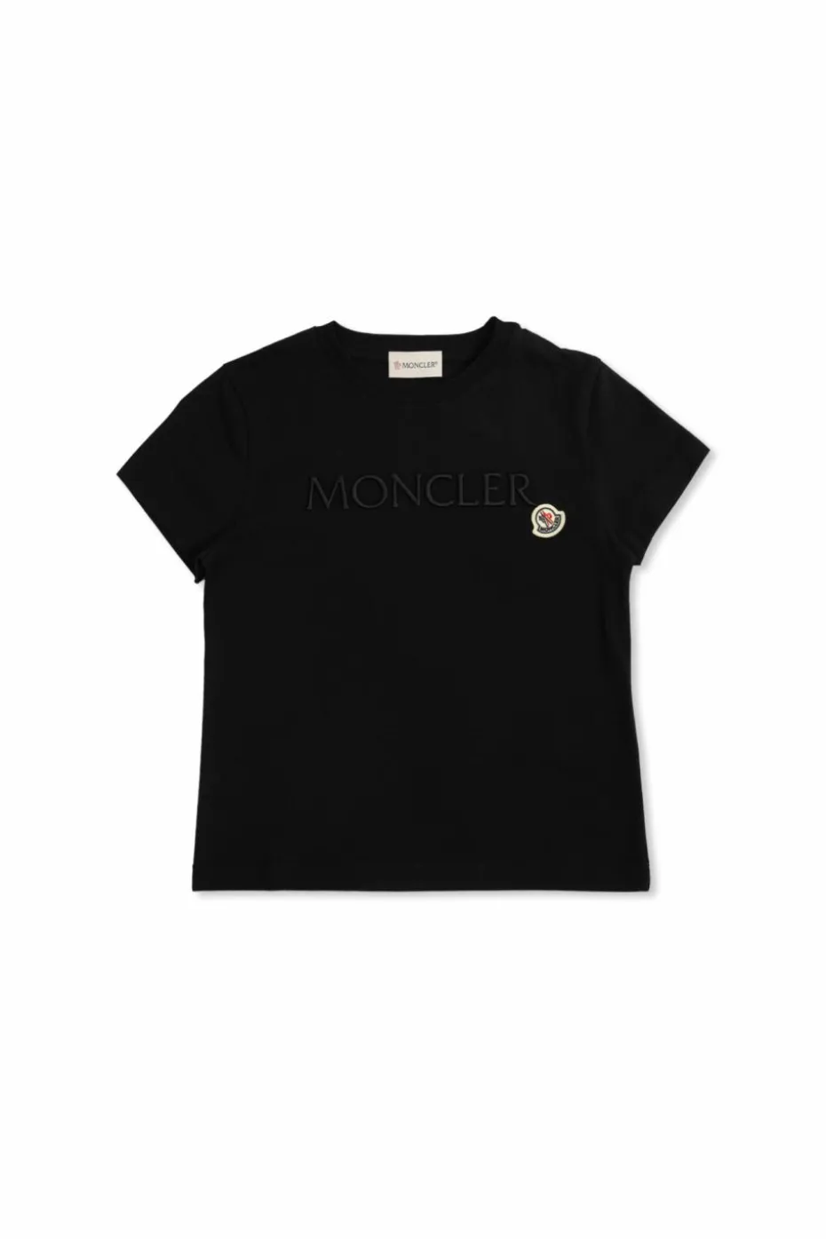 Moncler Enfant BLACK T-shirt with logo