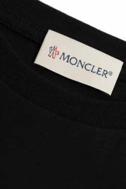 Moncler Enfant BLACK T-shirt with logo