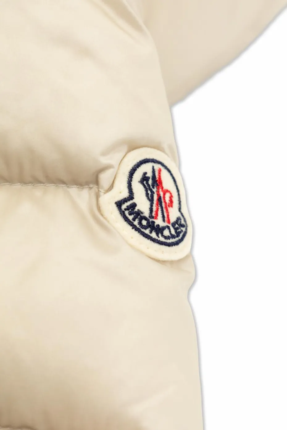 Moncler Enfant cream "Borgan" down jacket