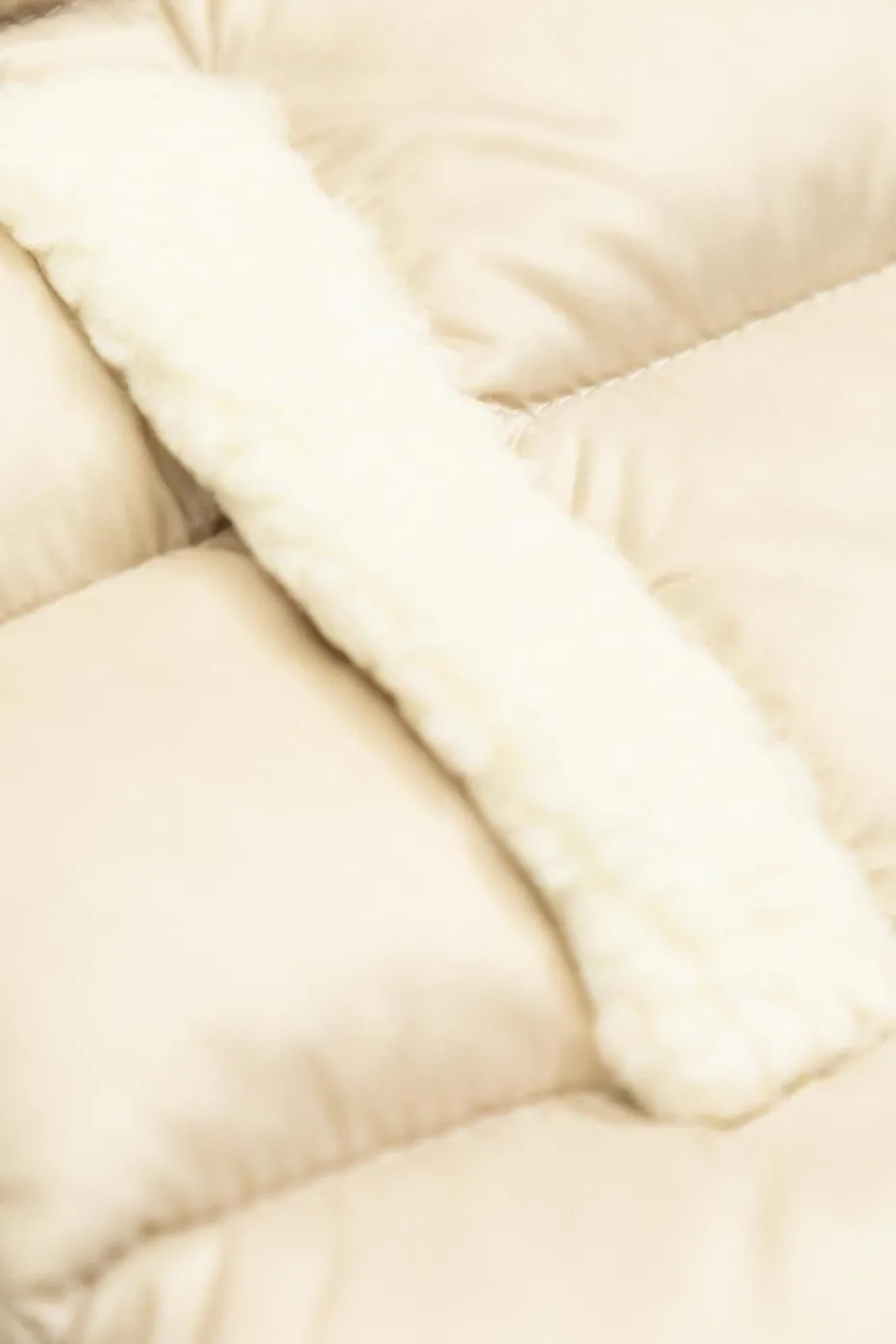 Moncler Enfant cream "Borgan" down jacket