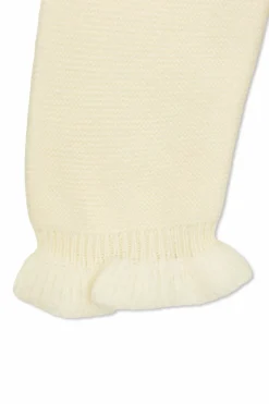 Moncler Enfant cream Cardigan with down insert