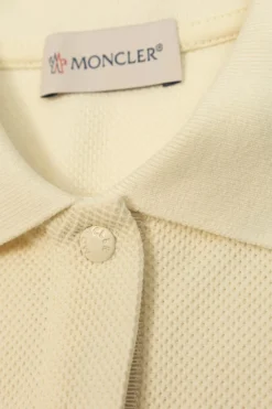 Moncler Enfant cream Dress with logo