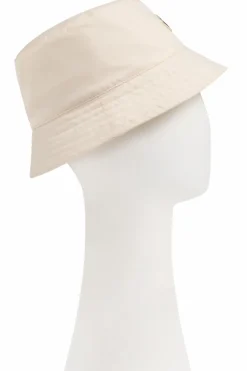 Moncler Enfant cream Hat with logo patch